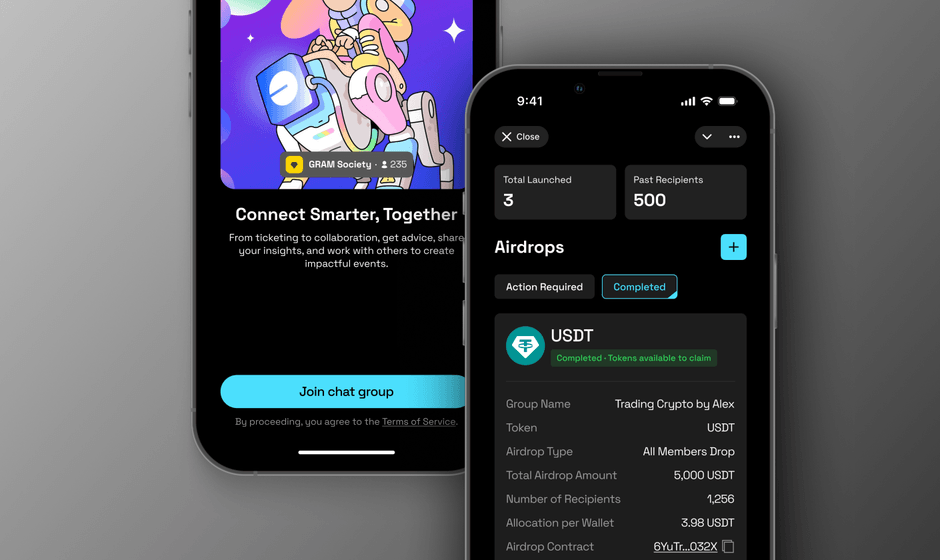 Hubz token-gating Telegram mini app